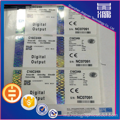 Custom Holographic Anti-Counterfeiting Label